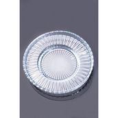 Bev Kitchen 6 Adet Orkide Cam Çay Tabağı 12 cm Geniş Bardak Uyumlu - Şeffaf