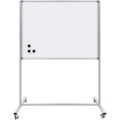 Beyaz 90X120 Manyetik Yüzey Ayaklı Yazı Tahtası, Tek Taraflı, Tekerlekli, Kullanışlı - Ahşap - Beyaz - Seçenek 1