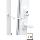 Beyaz Çelik Halatlı Kablolu Pvc Pencere Emniyet Çocuk Güvenlik Kilidi 1 ADET