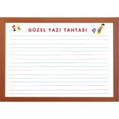 Beyaz Mdf Çerçeveli Yazı Tahtası 60X80 cm - Ahşap - Beyaz - Seçenek 1