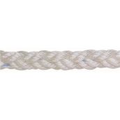 Beyaz polyester 8 kollu halat, 24mm