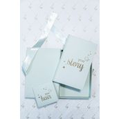 BeyazBirKutu Your Story Baby Journal Kutulu Set Anne ve Bebek Günlüğü Mint Anı Defteri