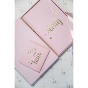 BeyazBirKutu Your Story Baby Journal Kutulu Set Anne ve Bebek Günlüğü Pembe Anı Defteri