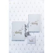 BeyazBirKutu Your Story Baby Journal Kutulu Set Anne ve Bebek Günlüğü Taş Rengi Anı Defteri