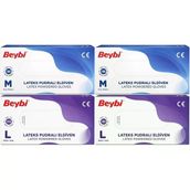 Beybi Lateks Pudralı Medium-Large Karma 400'lü Muayene Eldiveni