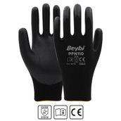 Beybi PFN110 Polyester Örgü Üzeri ½ Köpük Nitril Kaplı Eldiven