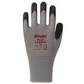 Beybi PL17 No:9 Yeşil Çift Legend Polyester Örme Lateks Eldiven