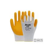 BEYBİ Pn5 Nitril Iş Eldiveni Sarı Beyaz No:10 288 Çift