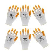 Beybi PN5 No 10 Sarı XL 6 Çift Polyester Örme Nitril Eldiven