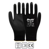 Beybi Pu Touch 12 Çift 8 Numara Siyah İş Eldiveni