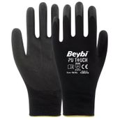 Beybi Pu Touch No:9 1 Çift Poliüretan Polyester İş Eldiveni