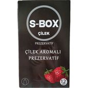 Bezos S-Box Çilek Aromalı Prezervatif 12LI - Belirtilmemiş