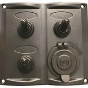 Bfy 3'lü Swıtch Panel Çakmak Soketli 95x105mm