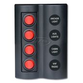 Bfy 4'lü Switch Panel, Işıklı ve Otomatik Sigortalı