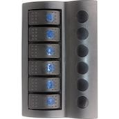 Bfy 6'Lı Switch Mavi Işıklı Ve Otomatik Sigortalı Panel Mavi