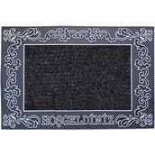 B'Home Saray Kapı Önü Halılı Gümüş 45x70 cm Paspas