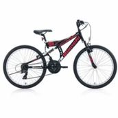 Bianchi Junior Siyah Kırmızı V Fren 21 Vites 24 Jant Dağ Bisikleti