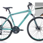 Bianchi Touring 713 Hd Fren 24 Vites 28 Jant 46 Kadro Metalik Koyu Yeşil Beyaz Bakır Şehir Bisikleti