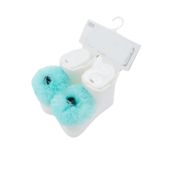 Bibaby Mint Ponpon Bebek Çorabı