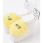 Bibaby Sarı Ponpon Bebek Çorabı