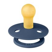 Bibs Ay Steel Blue Colour 0-6 Bebek Doğal Kauçuk Emzik
