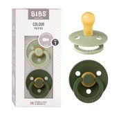Bibs Colour İkili Kauçuk Sage Hunter Green 0-6 Ay Emzik