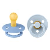 Bibs Colour İkili Kauçuk Sky Blue Baby Blue 0-6 Ay Emzik