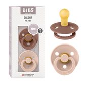 Bibs Colour İkili Kauçuk Woodchuck Blush 0-6 Ay Emzik