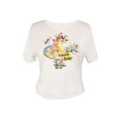 Biggdesign Nature Pedaldaki Bahçe Beyaz Kadın T-shirt