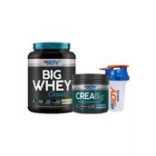 Bigjoy Sports Big Whey Protein Tozu 1020 Gr + Creabig Creatine 120Gr Aromasız + Hediyeler