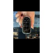 BigKey Egea Cross Uyumlu Anahtar Kılıfı Beyaz Jeep Uyumlu ( Cross Modeli Için ) - Gri - Siyah