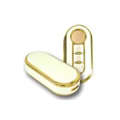 BigKey Fiat Doblo Anahtar Kılıfı Nano Beyaz Gold