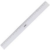 Bigpoint 30 cm Kolay Kırılmaz Plastik Geniş Cetvel