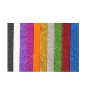Bigpoint 50x70 cm Karışık 10 Renk Simli Yapışkanlı Eva