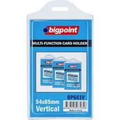 Bigpoint 54x85 mm 10'lu Poşet Dikey Çok Amaçlı Kart Kabı