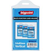 Bigpoint 54x85 mm Poşet Dikey Çok Amaçlı Kart Kabı