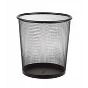 Bigpoint BP40995 Küçük Siyah Metal Perfore Çöp Kovası