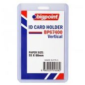 Bigpoint Dikey Şeffaf 55x88 mm Kart Kabı
