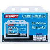 Bigpoint Kart Kabı Akrilik Sert Yaka Kartı Yatay 85X55 Mm. 10 Adet