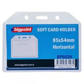 Bigpoint Kart Kabı Yatay Şeffaf 85X54mm X 10 Adet
