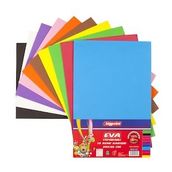 Bigpoint Renkli Karışık Yapışkanlı Kağıt 20X30CM 10 Adet Eva