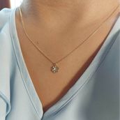 Bilezikhane 14KLY0635 1.25 gr Kar Tanesi Altın Kolye