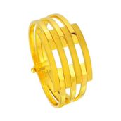 BİLEZİKHANE 22 Ayar 3 Kollu Taşsız Kaburga Bilezik 44.00 Gram 22KLP0056