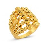 Bilezikhane 22 Ayar 5 Sıralı Kalemli Altın Toplu Yüzük