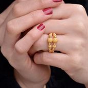 Bilezikhane 22 Ayar Sarı Altın Dorika Model Yüzük