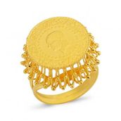 Bilezikhane 22 Ayar Ziynet Çeyrekli Kafes Yüzük