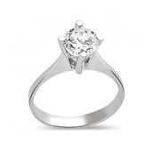 Bilezikhane Beyaz Altın Tektaş 3.30 Gram Yüzük