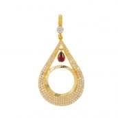 Bilezikhane Çerçeve Ucu Damla Model 5.50 Gram 14 Ayar Altın Kolye