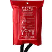 Bilgeden FiberGlass Cam Elyafından İmal Yangın Battaniyesi Fire Blanket-Cepli Model (150X180 cm)