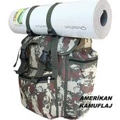 Bilgeden Outdoor Kamp Yürüyüş Trekking Dağcı Seyahat Sırt Çantası 50 litre Mat Fiyata Dahil Değildir Amerikan Kamuflaj